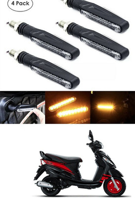 PECUNIA Front, Rear LED Indicator Light for Mahindra Rodeo RZ(Yellow)