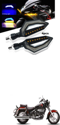 PECUNIA Front, Rear LED Indicator Light for Hyosung Aquila 250(Multicolor)