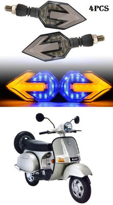 PECUNIA Front, Rear LED Indicator Light for Bajaj(White, Amber)