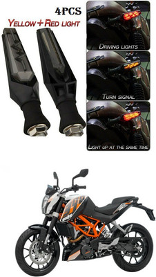 PECUNIA Front, Rear LED Indicator Light for KTM Duke 390(Yellow)