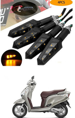 PECUNIA Front, Rear LED Indicator Light for Honda Aviator(Yellow)