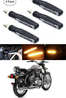 PECUNIA Front, Rear LED Indicator Light for Royal Enfield 500(Yellow)