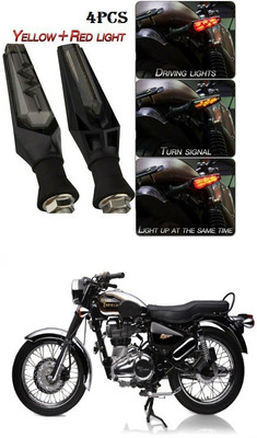 PECUNIA Front, Rear LED Indicator Light for Royal Enfield(Yellow)