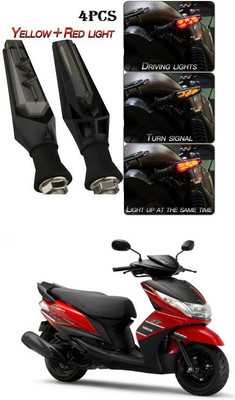 PECUNIA Front, Rear LED Indicator Light for Yamaha Ray Z(Yellow)