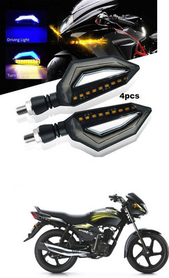 PECUNIA Front, Rear LED Indicator Light for TVS Star City(Multicolor)