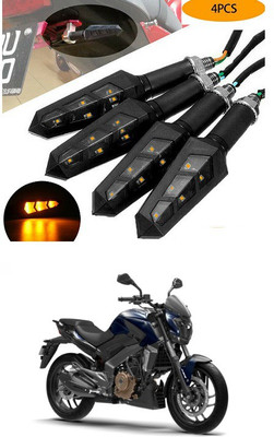 PECUNIA Front, Rear LED Indicator Light for Bajaj(Yellow)