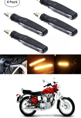PECUNIA Front, Rear LED Indicator Light for Royal Enfield(Yellow)