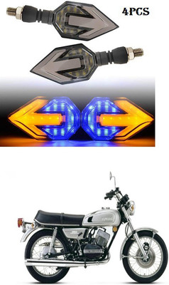 PECUNIA Front, Rear LED Indicator Light for Yamaha RD 350(White, Amber)