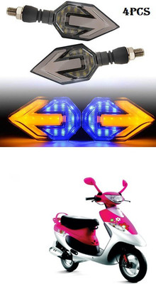 PECUNIA Front, Rear LED Indicator Light for Mahindra Rodeo RZ(White, Amber)