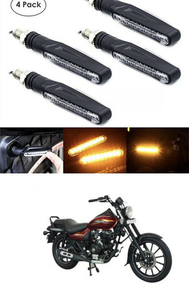 PECUNIA Front, Rear LED Indicator Light for Bajaj Avenger 220 DTS-i(Yellow)