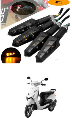 PECUNIA Front, Rear LED Indicator Light for Universal For Bike(Yellow)