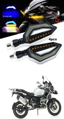 PECUNIA Front, Rear LED Indicator Light for Royal Enfield 500(Multicolor)