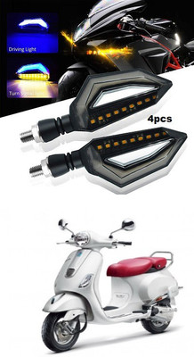PECUNIA Front, Rear LED Indicator Light for Piaggio(Multicolor)