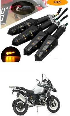 PECUNIA Front, Rear LED Indicator Light for Royal Enfield 500(Yellow)