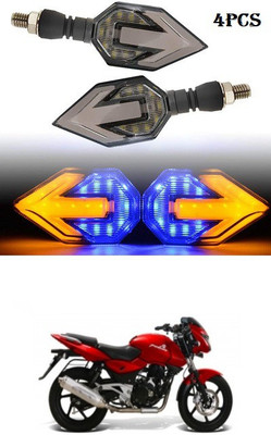 PECUNIA Front, Rear LED Indicator Light for Bajaj Pulsar(White, Amber)
