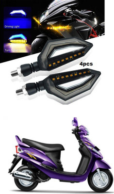 PECUNIA Front, Rear LED Indicator Light for Mahindra Rodeo RZ(Multicolor)