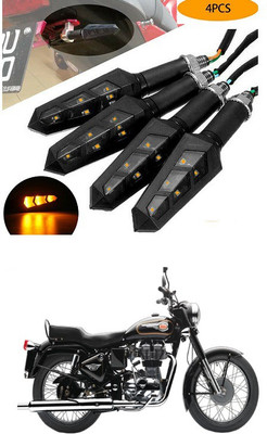 PECUNIA Front, Rear LED Indicator Light for Royal Enfield 500(Yellow)