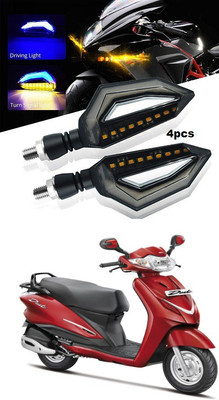 PECUNIA Front, Rear LED Indicator Light for Hero Duet(Multicolor)