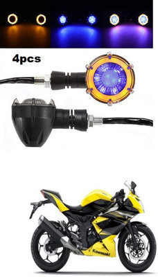 PECUNIA Front, Rear LED Indicator Light for Kawasaki Ninja(Multicolor)