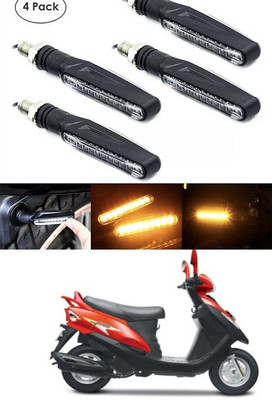 PECUNIA Front, Rear LED Indicator Light for Mahindra Flyte(Yellow)