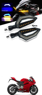 PECUNIA Front, Rear LED Indicator Light for Royal Enfield 500(Yellow)