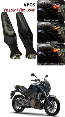 PECUNIA Front, Rear LED Indicator Light for Bajaj(Yellow)