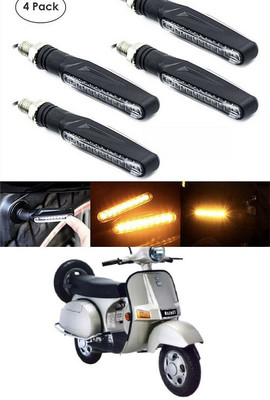 PECUNIA Front, Rear LED Indicator Light for Bajaj(Yellow)