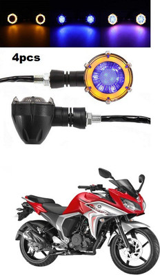 PECUNIA Front, Rear LED Indicator Light for Yamaha Fazer(Multicolor)