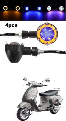 PECUNIA Front, Rear LED Indicator Light for Piaggio(Multicolor)