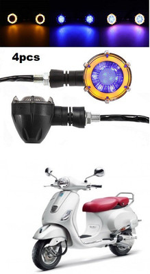 PECUNIA Front, Rear LED Indicator Light for Piaggio(Multicolor)