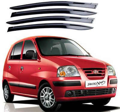 ASRAUTO For Non-convertibles Front, Rear Wind Deflector(Tinted Hyundai Santro Xing)