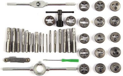 uptodatetools 40-Piece Tap and Die Set - Metric Sizes | Essential Threading Tool Single Sided Speciality(Pack of 1)