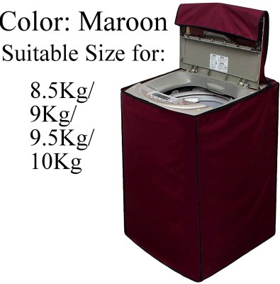 Declooms Top Loading Washing Machine  Cover(Width: 64 cm, Maroon)