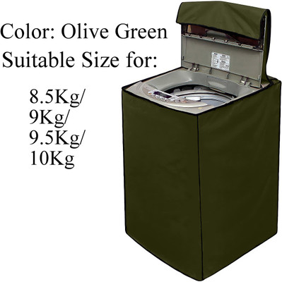 Declooms Top Loading Washing Machine  Cover(Width: 64 cm, Olive Green)