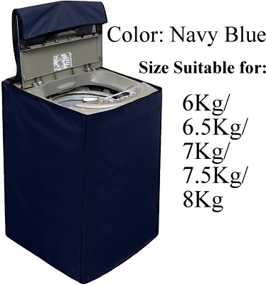 Declooms Top Loading Washing Machine  Cover(Width: 61 cm, Navy Blue)