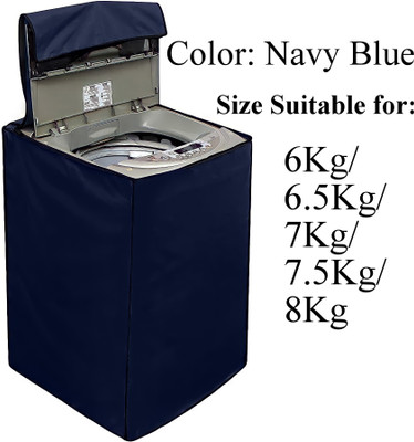 Declooms Top Loading Washing Machine  Cover(Width: 61 cm, Navy Blue)