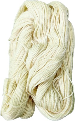 DOUZAND 400 Gram Creamy wool Crochet Hand Knitting Yarn 3 ply.