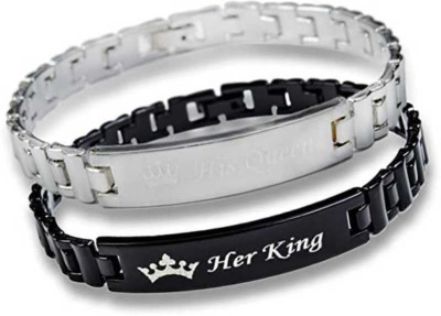 Crazy Queens Stainless Steel Bracelet Set(Pack of 2)