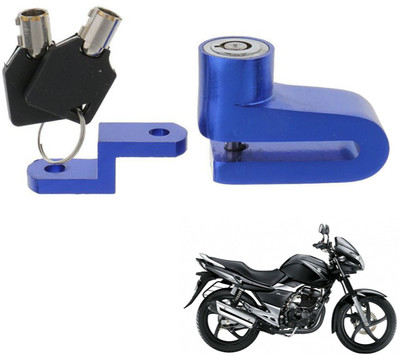 Generox Made with Solid Cast of Steel, Iron and Zinc Alloy for GS150R Disc Lock(Blue)
