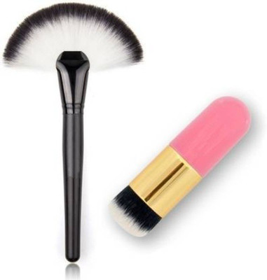 AVTY Large Fan Brush ,,Flat Foundation Brush(Pack of 2)