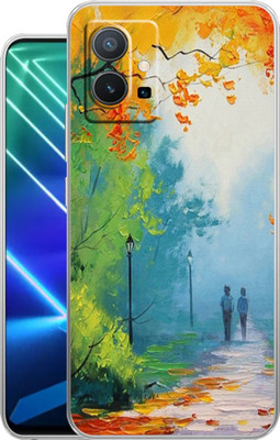 Selfless Back Cover for Vivo Y75 5G(Multicolor, Dual Protection, Silicon, Pack of: 1)