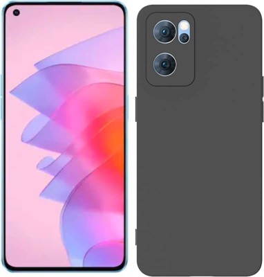 CONNECTPOINT Bumper Case for Oppo Reno7 5G(Black, Matte Finish, Silicon, Pack of: 1)