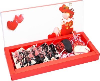 Jaiccha Chocolate-Valentines Box of Pyramid Bark,Drinking Chocolate,Big Heart Chocolate Bars(3 x 100 g)