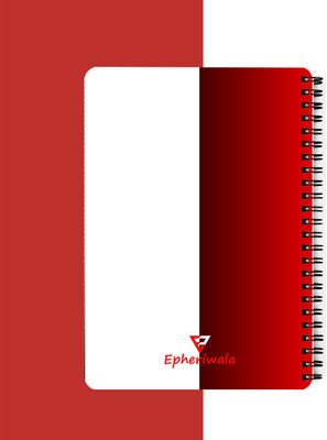 epheriwala Abitha I love you A5 Diary Ruled 140 Pages(Red)