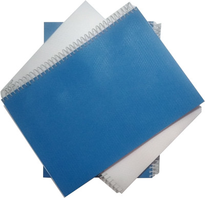 KRASHTIC Spiral A4 Notebook Plain 200 Page, Set Of 3 Notebook, 75 GSM Paper A4 Notebook Plain 200 Pages(White, Pack of 3)