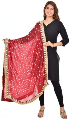 pk hub Art Silk Embellished Women Dupatta