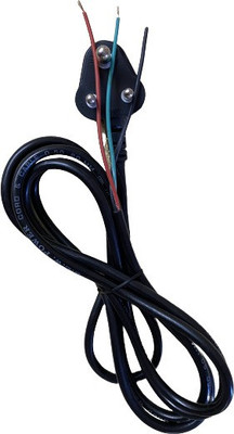Goras 3. PIN POWER CORD, 3 CORE ROUND,ELECTRIC WIRE ,14/40 5.6 MM ODI ELECTRIC POWER CORD WIRE Three Pin Plug(Black)