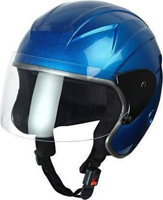 TWEEK Nano Blue Motor Bike Helmet Half Face Motorbike Helmet(Blue)