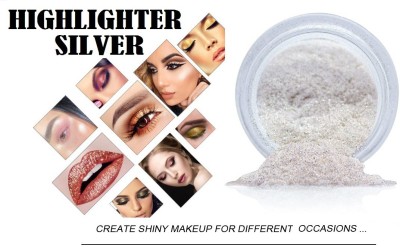 FELICECHIARA Pigment White Pearl Powder Pigment Powder Flash Powder Highlighter(PEALS WHITE)