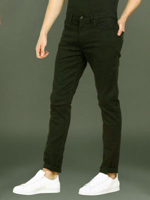 Masterly Weft Slim Men Black Jeans